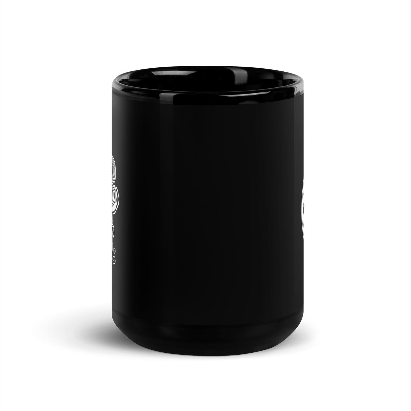 Caffeine & Cauldrons Black Glossy Mug